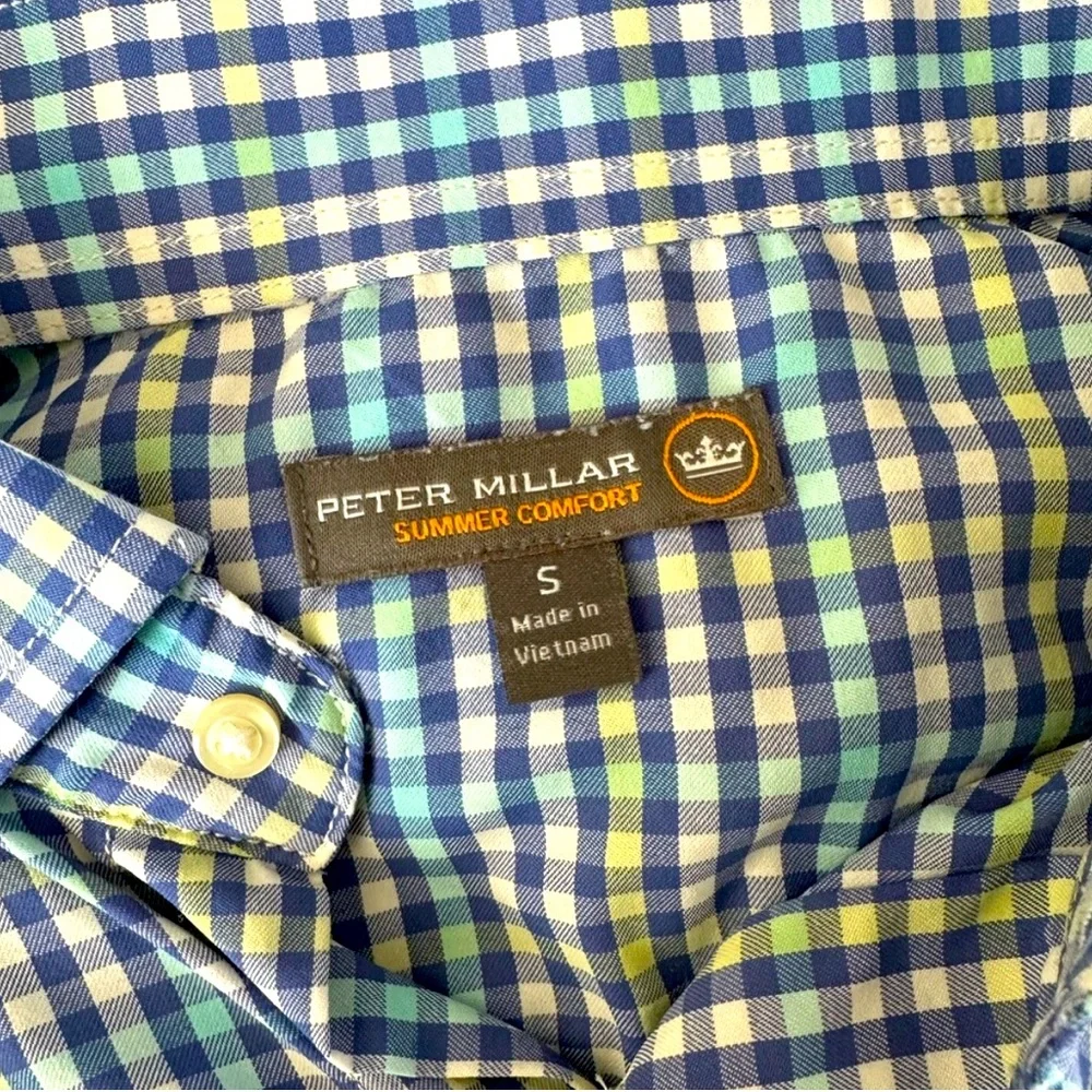 Peter Millar Plaid Men's Shirt - Picture 5 of 6